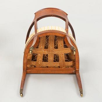 Karmstolar, 4 st, 1800-talets mitt.