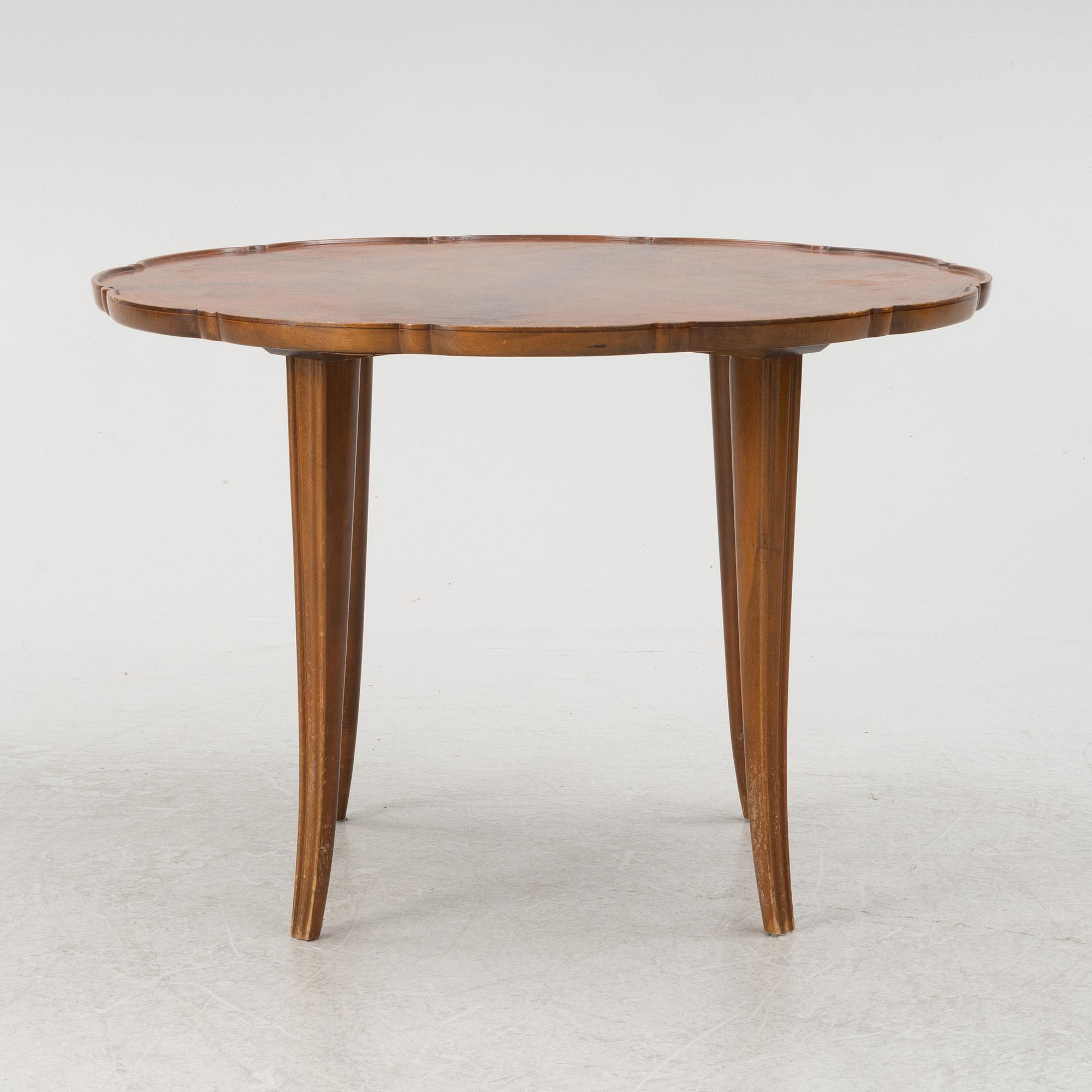 A Swedish Modern coffee table, 1940s.