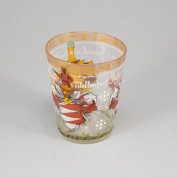 PRAKTBÄGARE, glas. Historismus, omkring 1900.