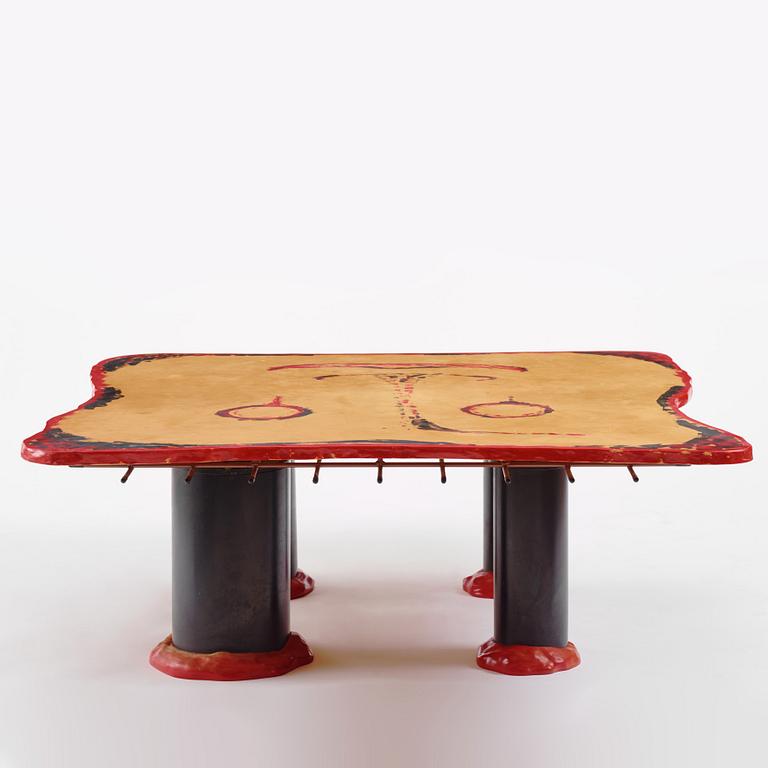 Gaetano Pesce, a "Sansone II" table, Cassina, Italy, post 1987.