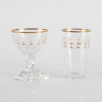 A 46-piece glass service, 'Junior', Kosta, Sweden.