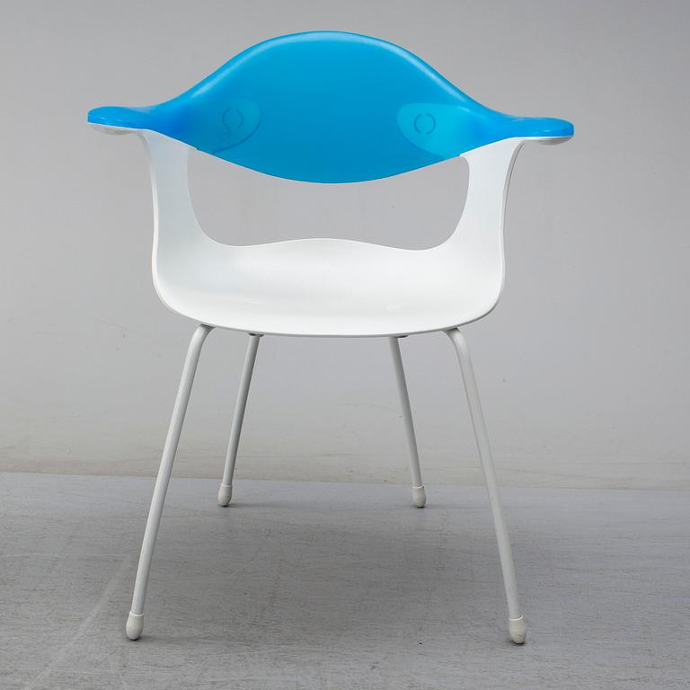 ROSS LOVEGROVE, a dining table + four chairs "Driade Bluebelle" för Driade Aleph, Italy, 1998.