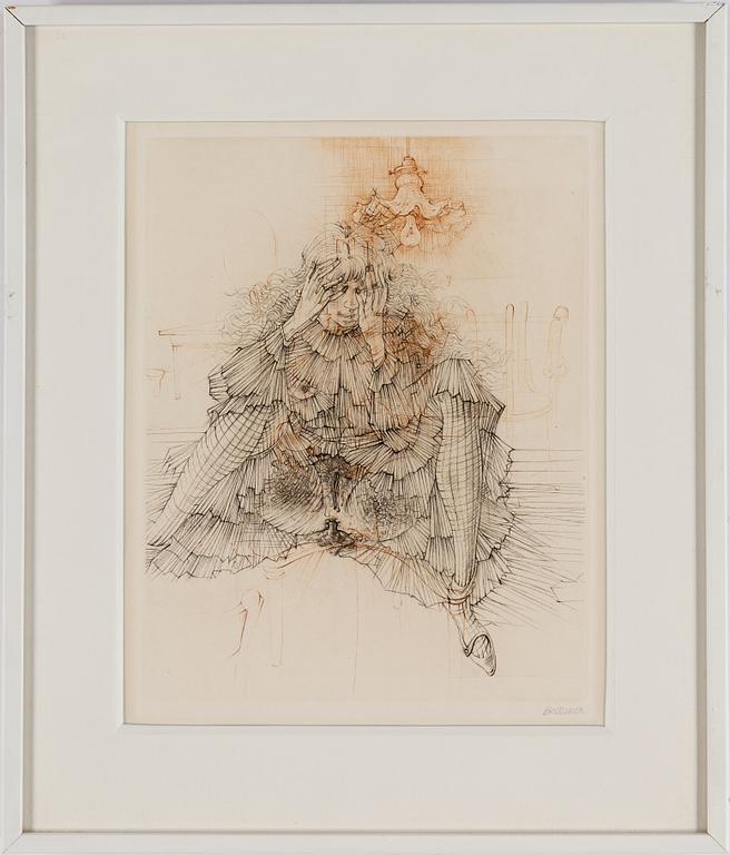 HANS BELLMER, 10 etchings in two colours, 1966-68, signed in pencil.