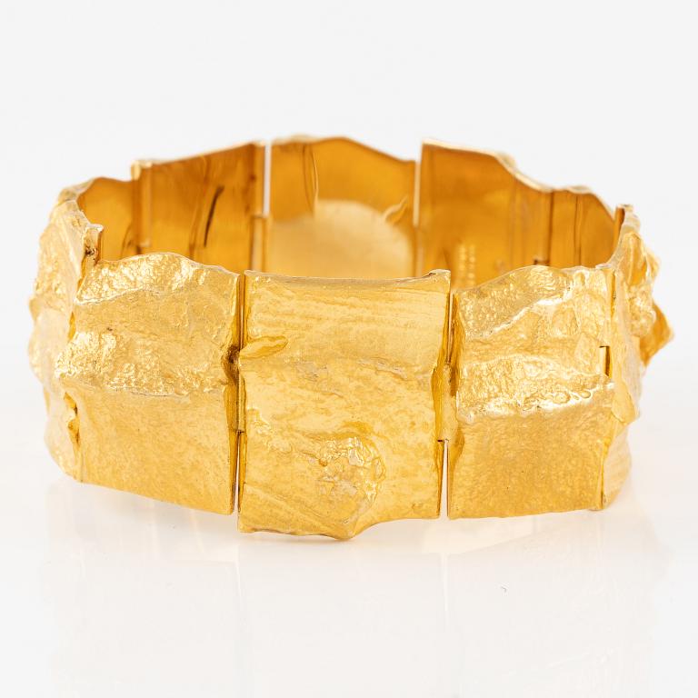 A Björn Weckström bracelet 18K gold "Golden Stream", for Lapponia.