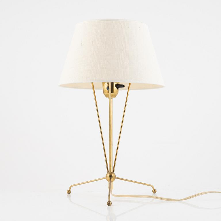 A brass table lamp from ASEA, mid 20th century.