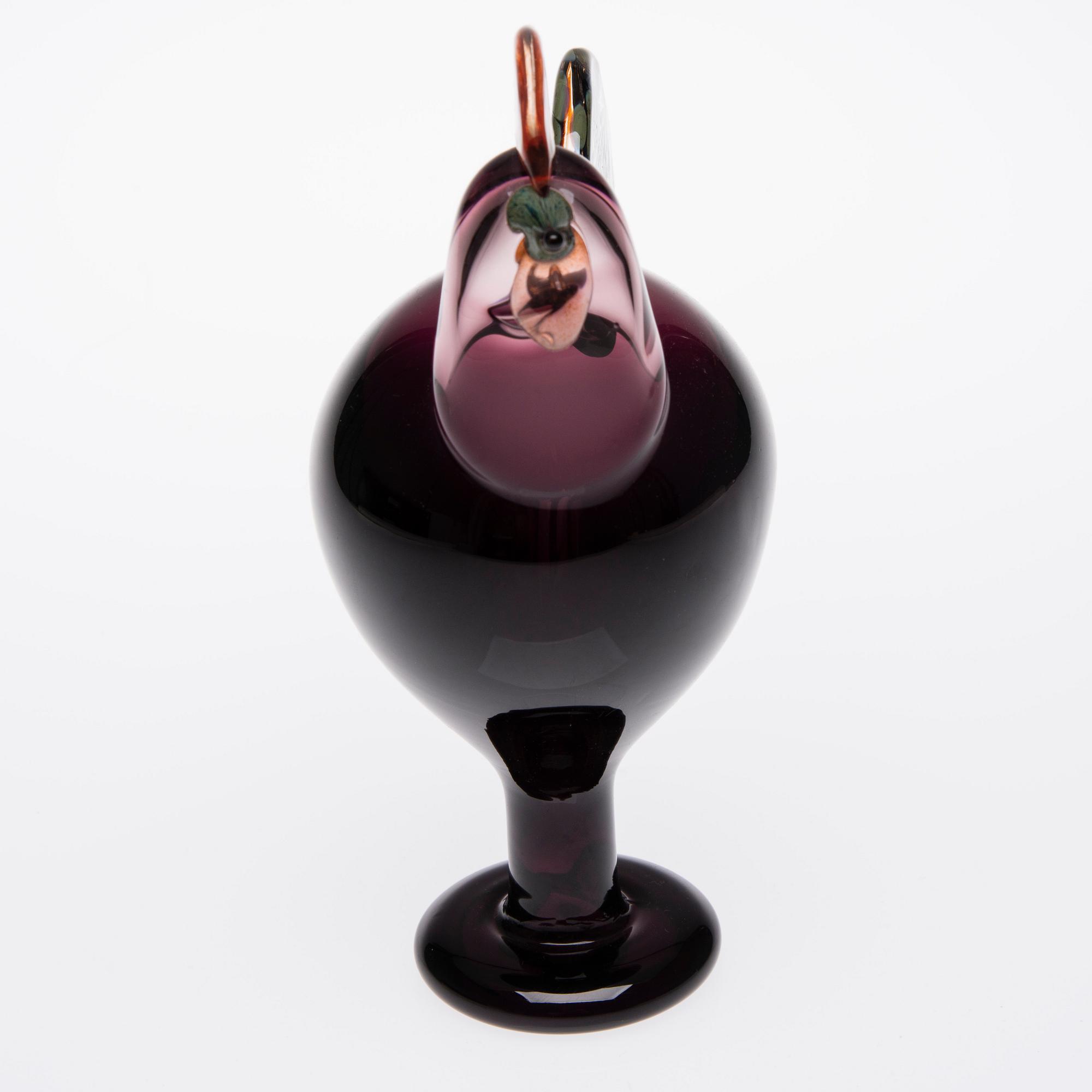 FIGURIN, glas, signerad O. Toikka Nuutajärvi, 1998.