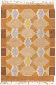 Ingegerd Silow, a flat weave rug, 200 x 138 cm.