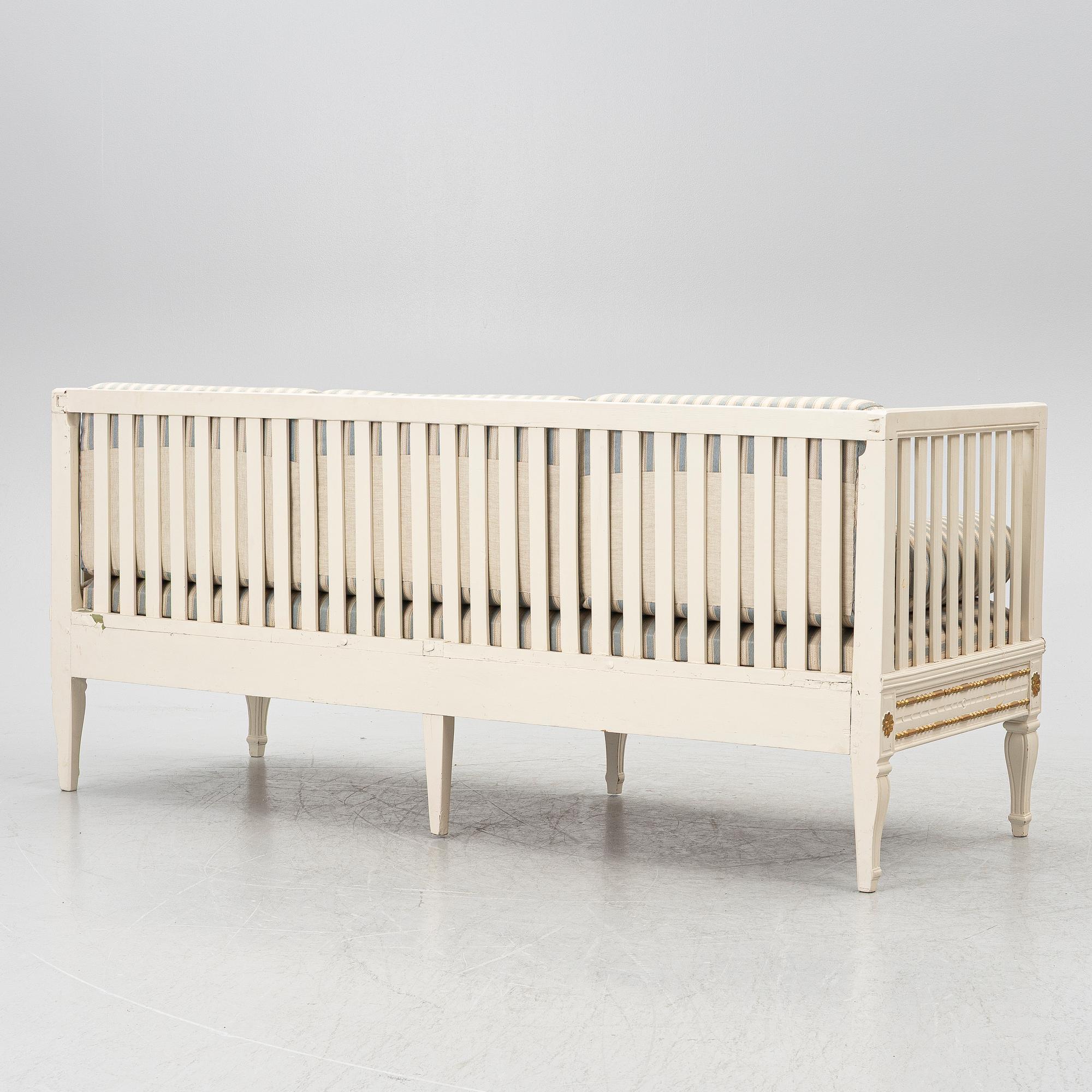 Sofa, Gustavian style, circa 1900.