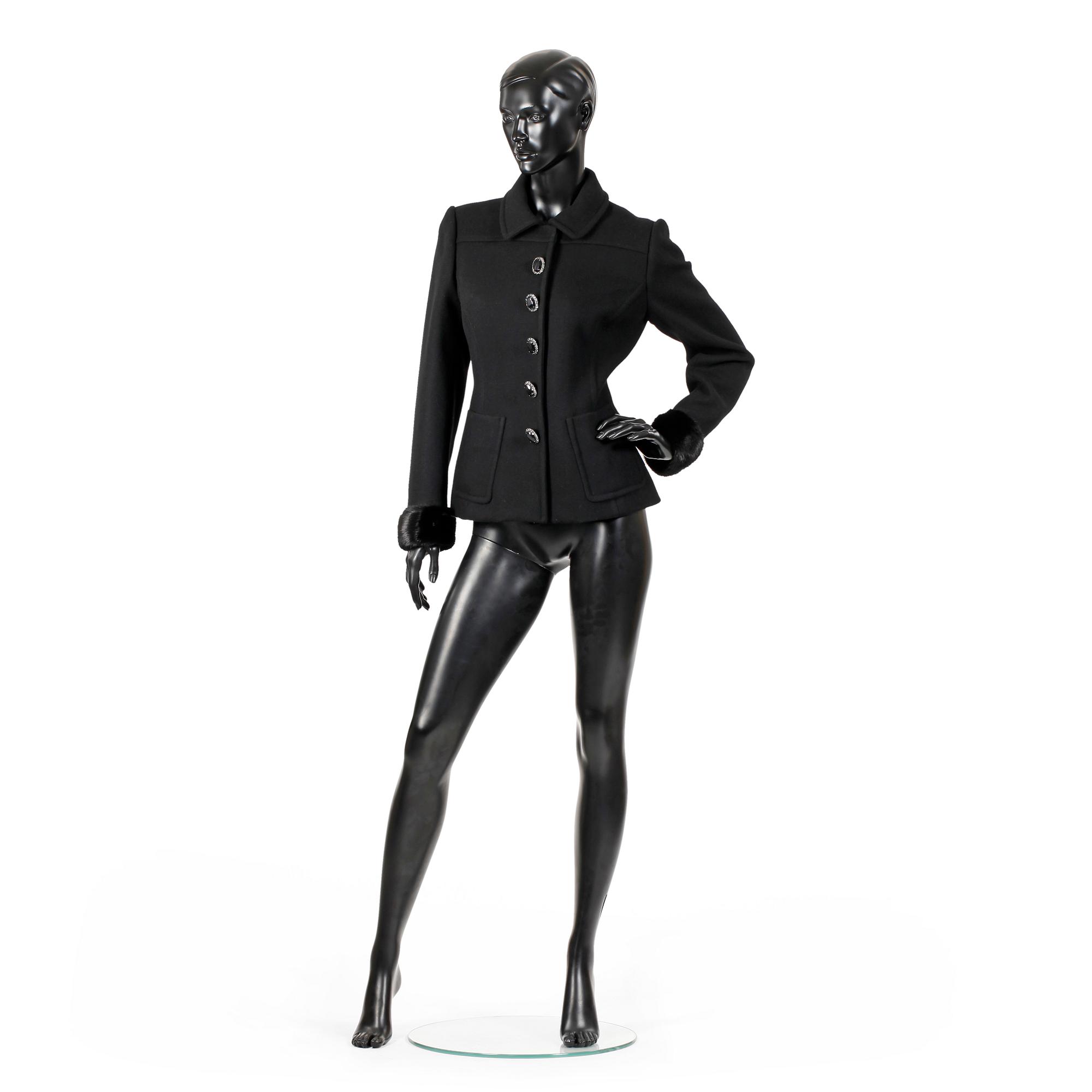 BLUMARINE, a black wool jacket.