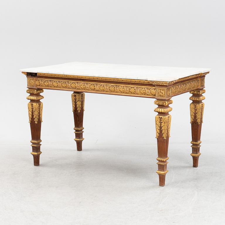 A Louis XVI-style table, France, 19th Century.