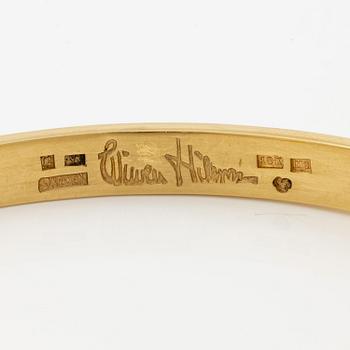 Wiwen Nilsson, a bracelet, 18K gold with round brilliant-cut diamonds, Lund 1962.