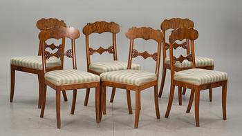 STOLAR, 6 st, empire, 1800-tal.