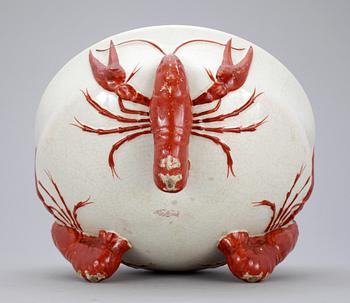KRÄFTSKÅL, flintgods, Rörstrand, 1900-talets början.