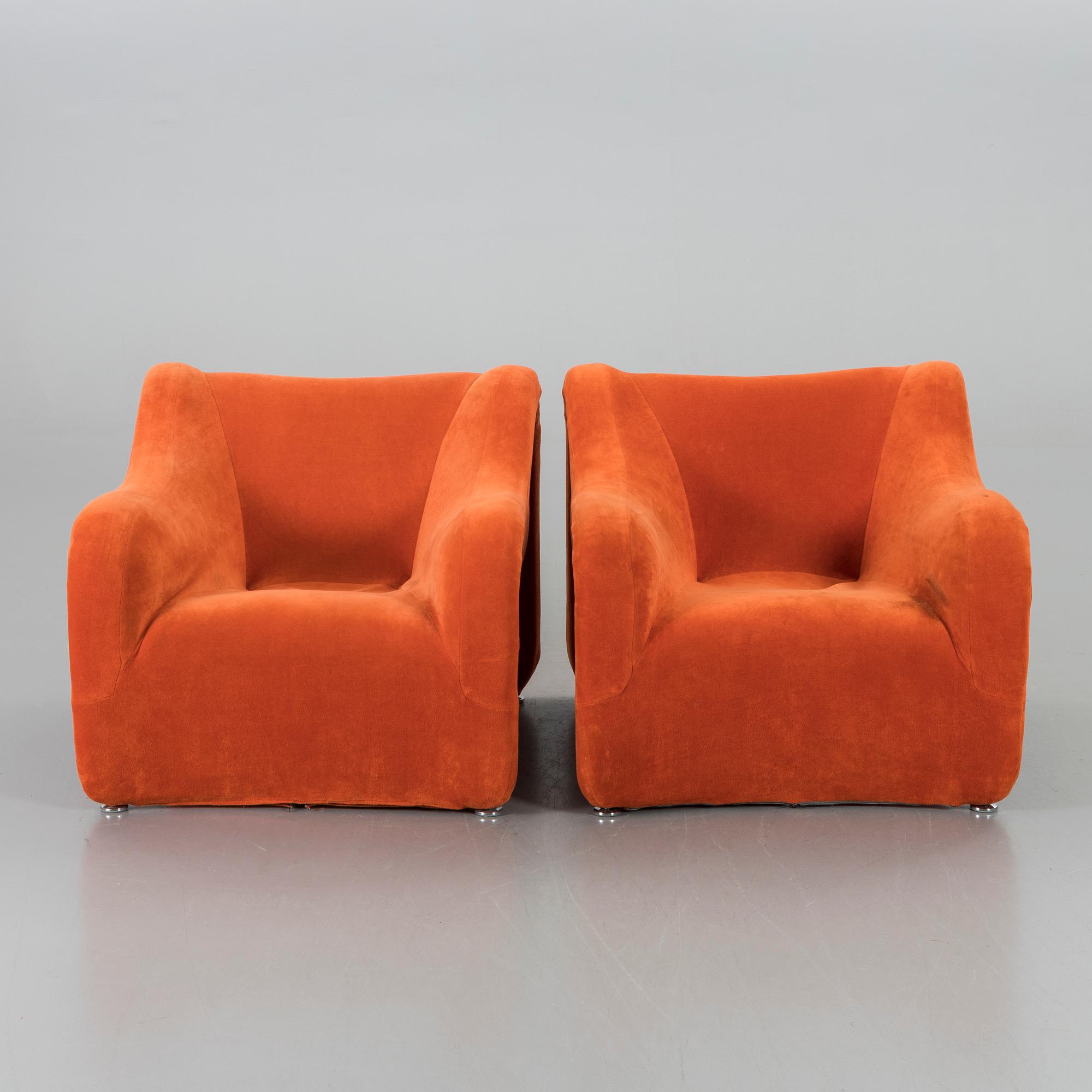 JAN EKSELIUS & PETER RÖSING, fåtöljer, ett par "Corneus" Inköpta 1975.