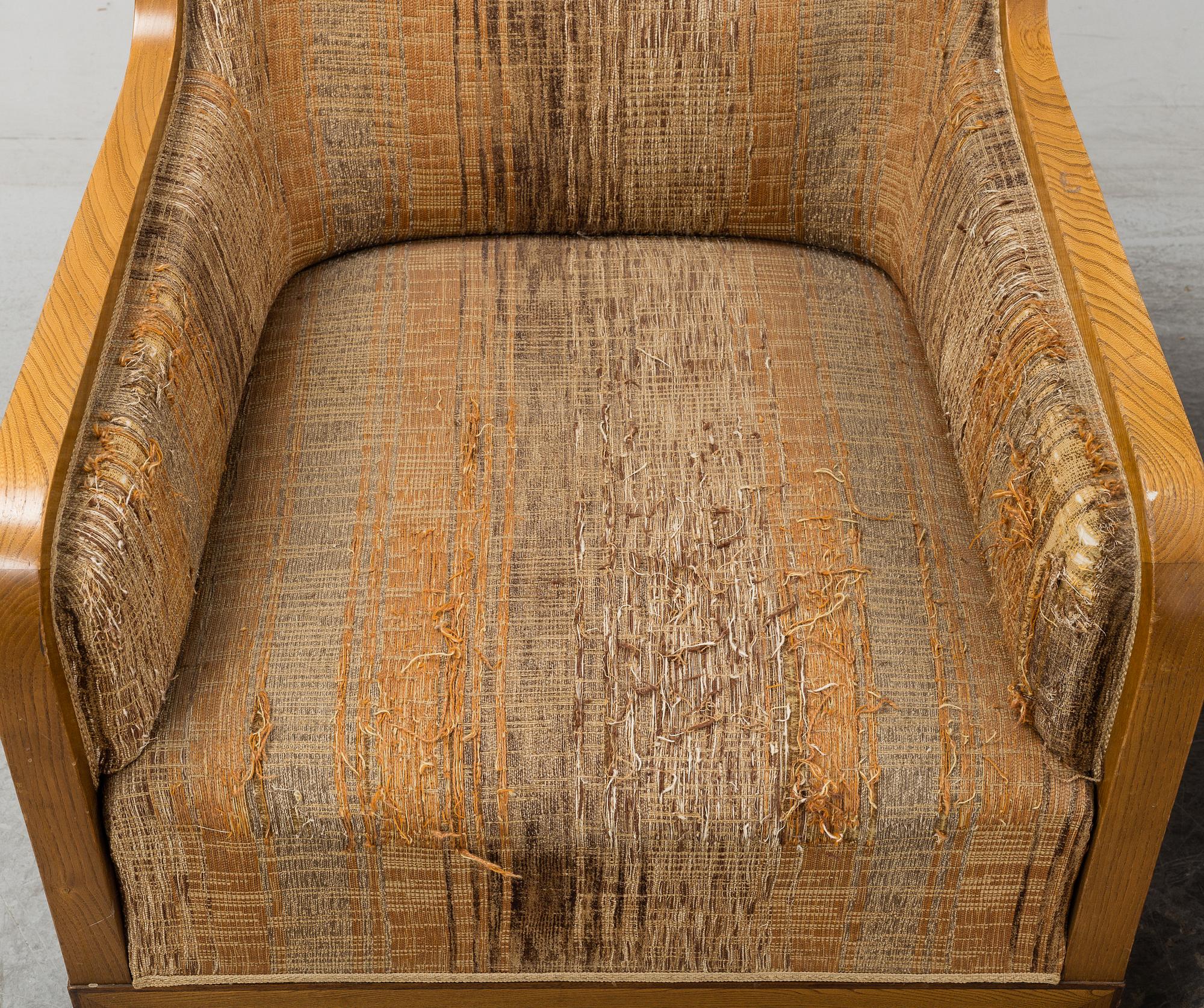 A pair of easy chairs by David Blomberg, 1930s.