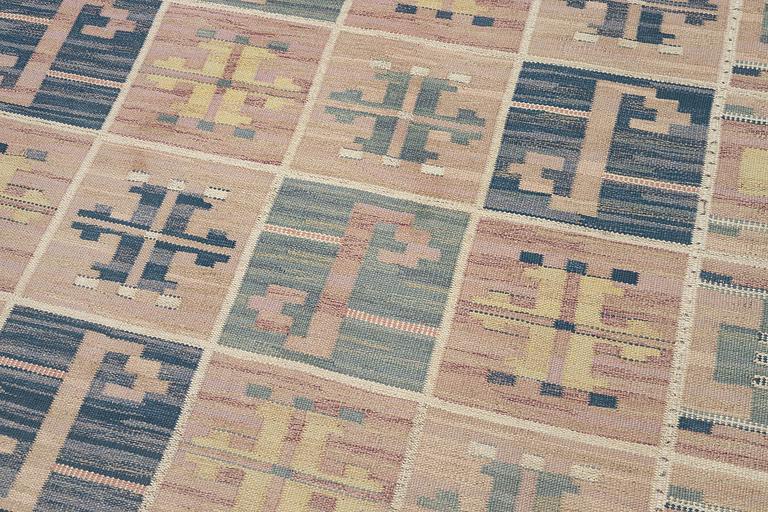 Märta Måås-Fjetterström, a carpet, 'Ulriksdal', flat weave, c. 290 x 250 cm, signed MMF.