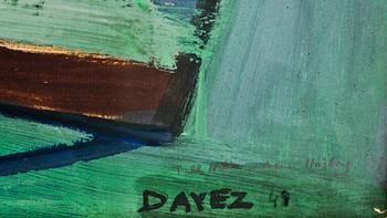 GEORGES DAYEZ, Gouache, sign m dedikation o dat -48 .