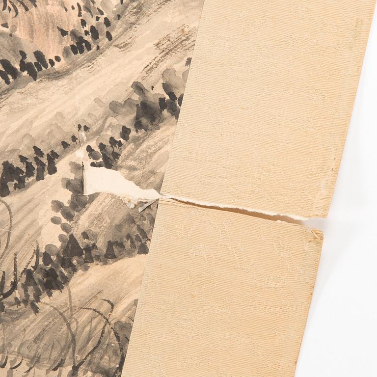 Rullmålning, oidentifeirad konstnär, Japan 1900-talets första hälft.