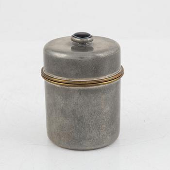 Estrid Ericson, a pewter lidded jar, Firma Svenskt Tenn, model "A 1485", Stockholm 1959.