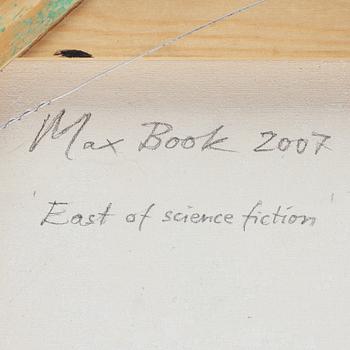 MAX MIKAEL BOOK, mixed media on canvas, signed and dated 2007 on verso.