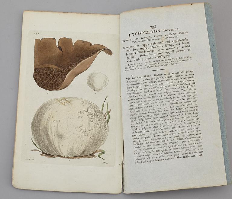 JOHAN WILHELM PALMSTRUCH, "Svensk Botanik, vol I-V. 1803-1805.