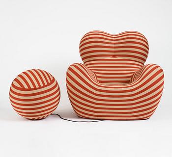 Gaetano Pesce, a "La Mamma" armchair with ottoman model UP5 and UP6 from the 2000 series, B&B Italia, Italy.