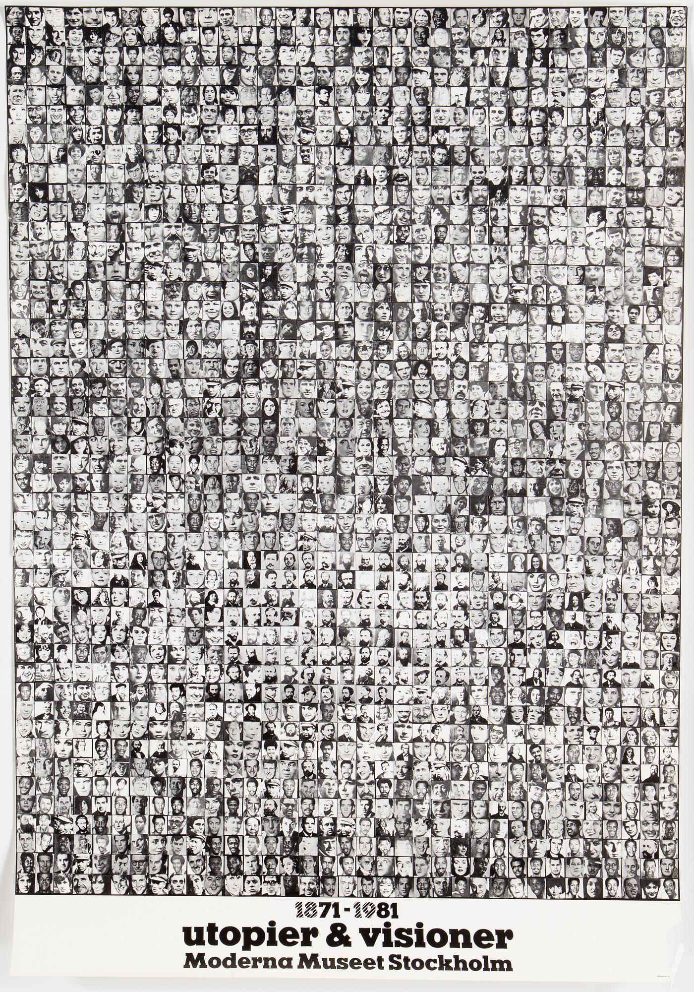 MODERNA MUSEET, utställningsaffischer, 7 stycken, 1960 - tal och framåt.