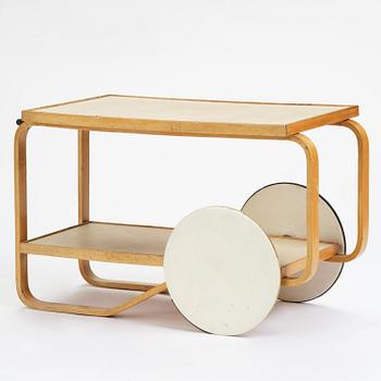 Alvar Aalto, serveringsvagn, modell "98", O.Y. Huonekalu-ja Rakennustyötehdas A.B, för Finmar Ltd, Finland, 1934-39.