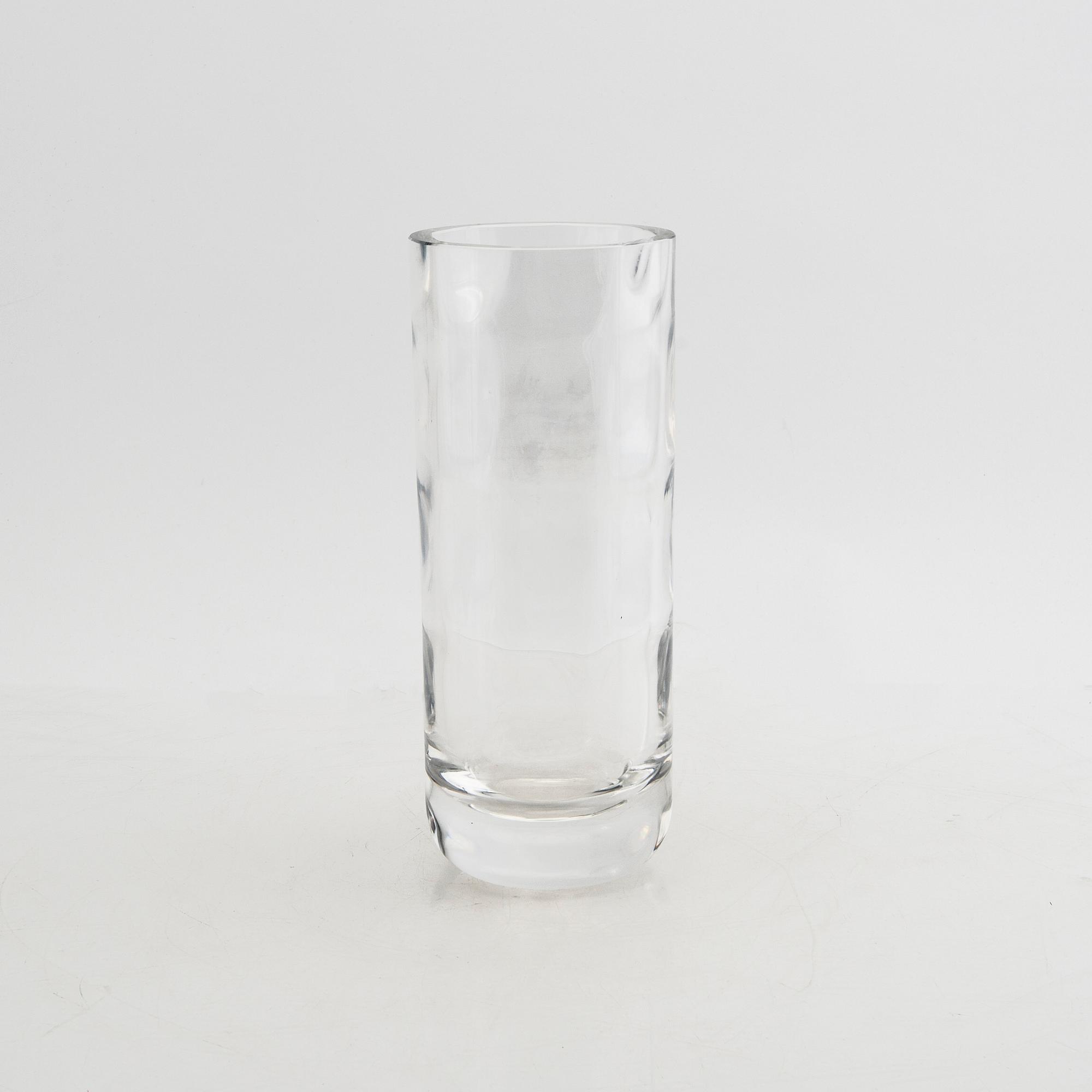 Bengt Edenfalk,  a set of two signed glass vases  and one signed Orrefors.