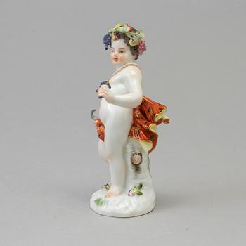 A Meissen allegorical figure representing fall, mid 20th Century.