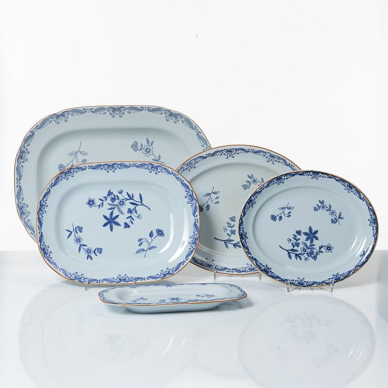 An 111-piece 'Ostindia' porcelain dinner service, Rörstrand.