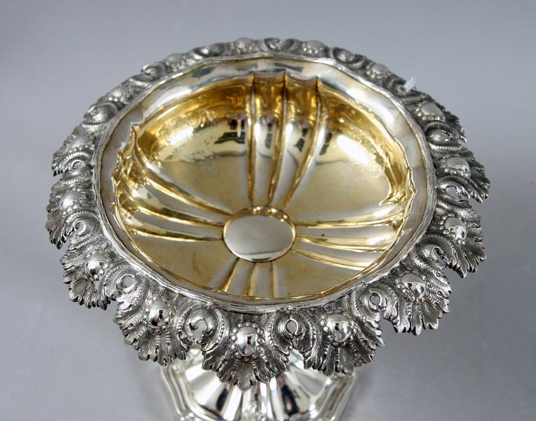 UPPSATSSKÅL, silver, Gustaf Dahlgren, Malmö 1851.