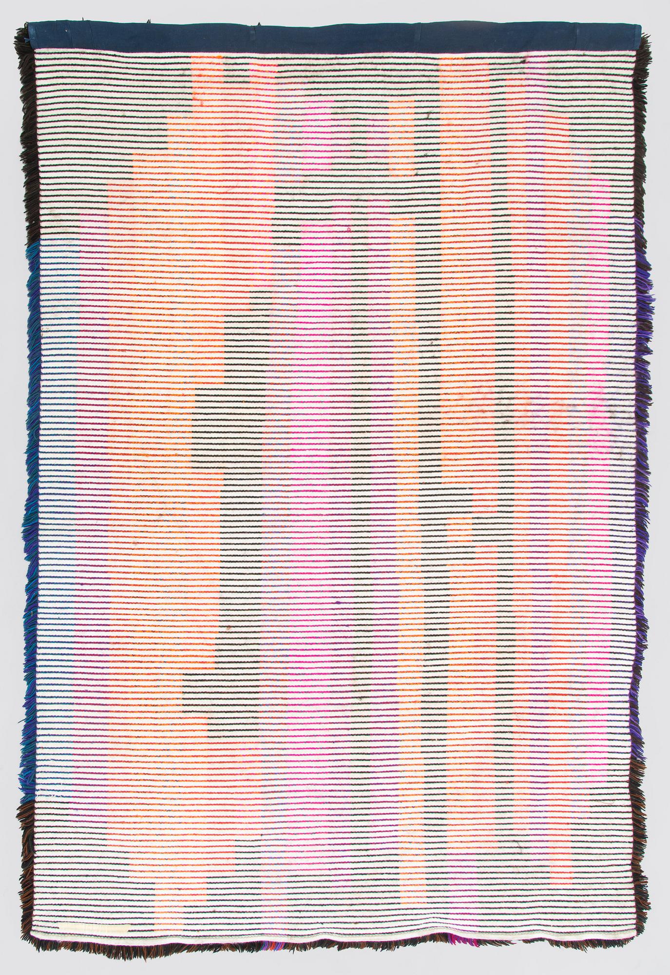 Oili Mäki, rya, triptyk, "Sibelius VII sinfoni", sannolikt unik, signerad Oili Mäki. À ca 215 x 140 cm.