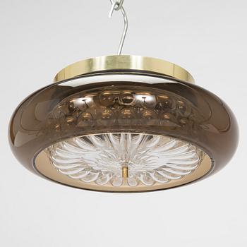 Carl Fagerlund, a “Bubblan” ceiling light, Orrefors, late 20th century.