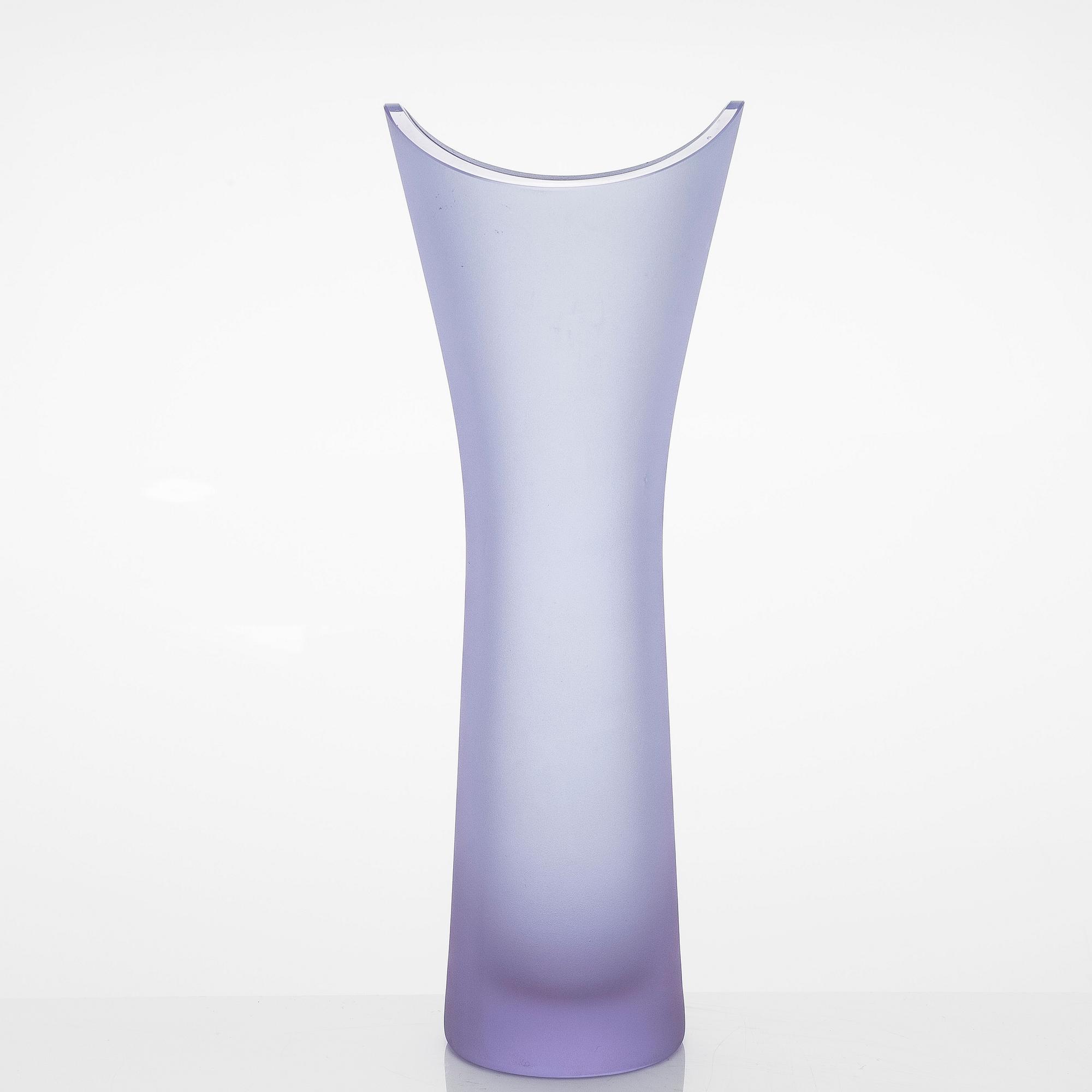 Helena Tynell, vas, signerad Helena Tynell Riihimäen Lasi Oy, 1950-tal.