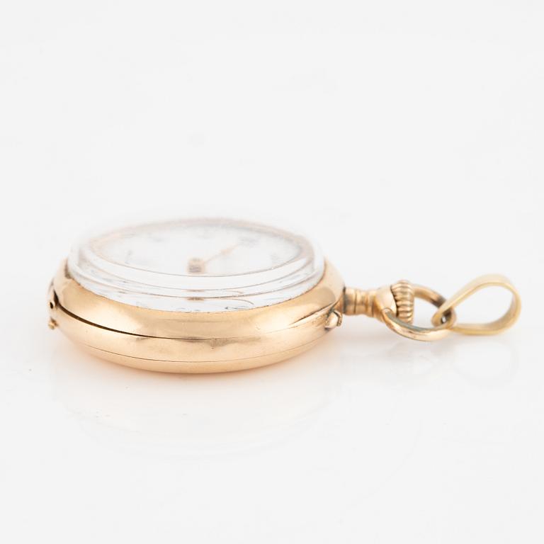 Fickur, 14K guld, 34 mm.