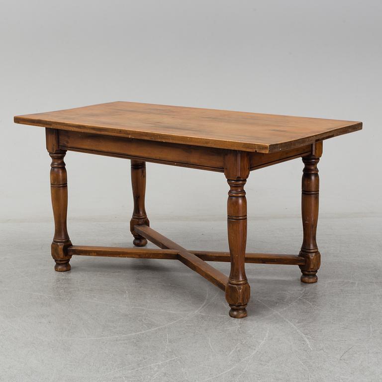 A pine table, circa 1900.