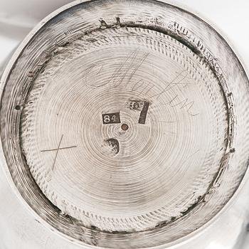 Carl Fredrik Bredenberg, kanna, silver och förgyllt silver, S:t Petersburg 1812.