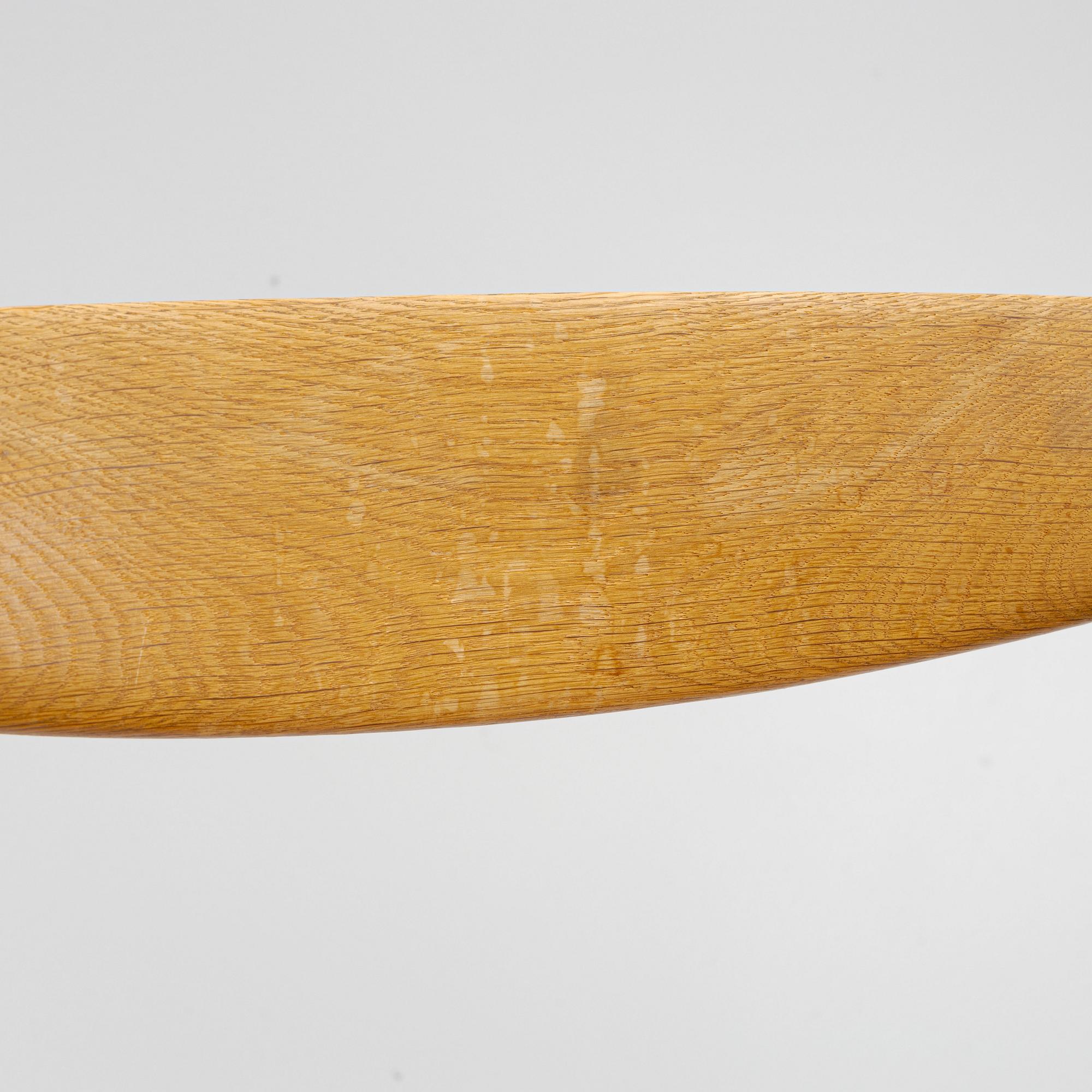 Hans J. Wegner, chairs, 7 pcs, "W2", CM Madsen, Denmark, designed in 1953.