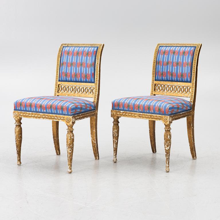 Chairs, a pair, Late Gustavian, early 19th century.