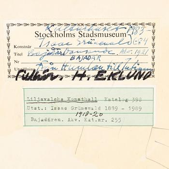 Isaac Grünewald, "Bajadär" from "Guden och bajadären".