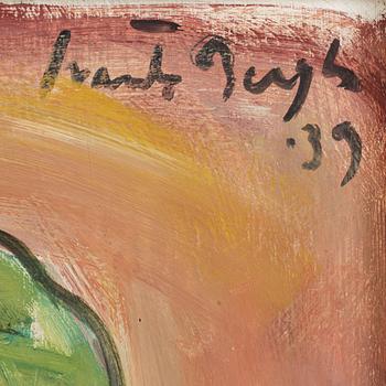 SVANTE BERGH, olja på pannå. Sign o dat -39.