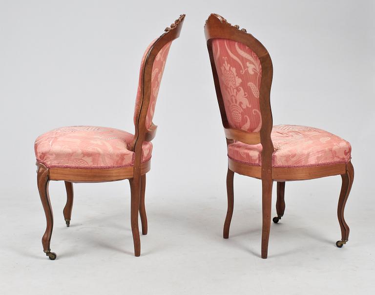 STOLAR, ett par. Nyrokoko, 1800-tal.