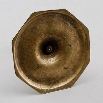 LJUSSTAKE, mässing, barock, 1700-tal.