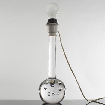 BORDSLAMPA, glas, Kosta 1960-tal.