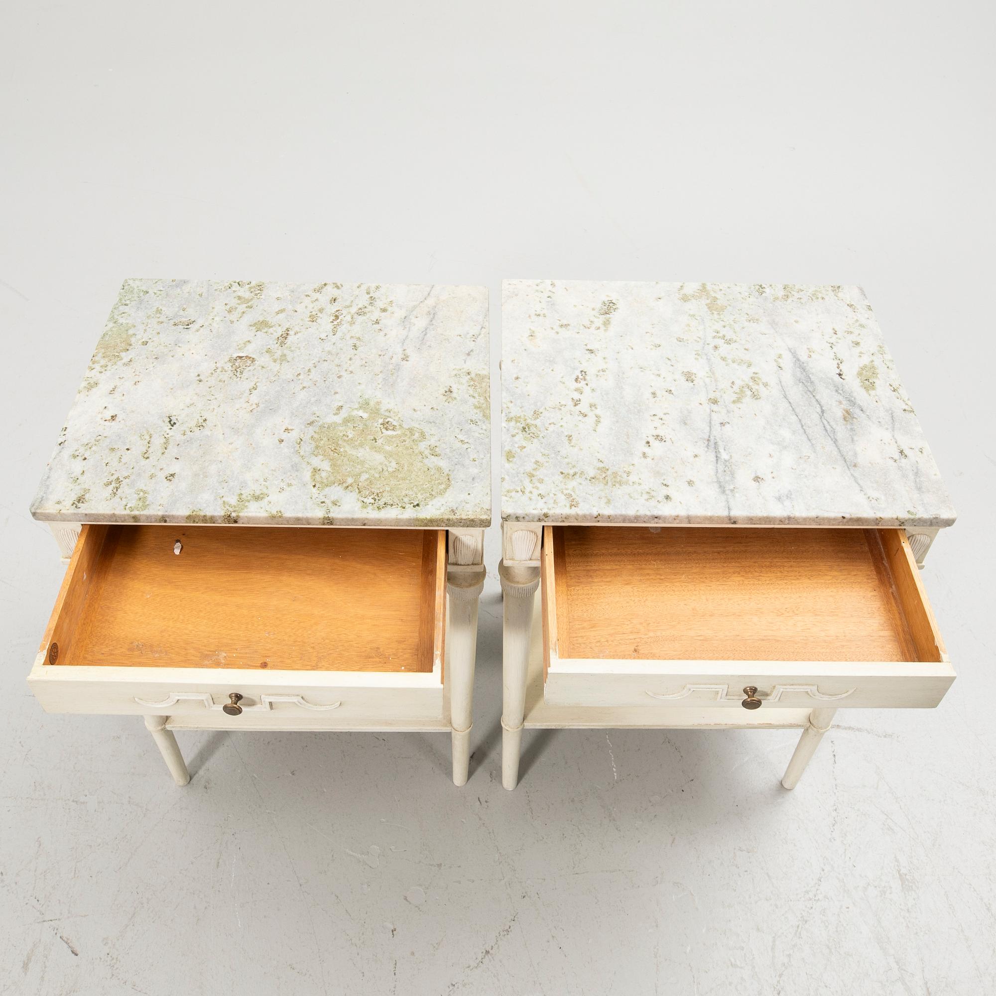 Bedside tables, a pair, “Idun”, Nordiska Kompaniet, 1927.