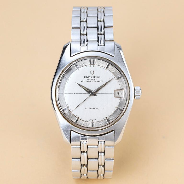 Universal Genève, Polerouter Date, "Gay Frères bracelet", ca 1966.