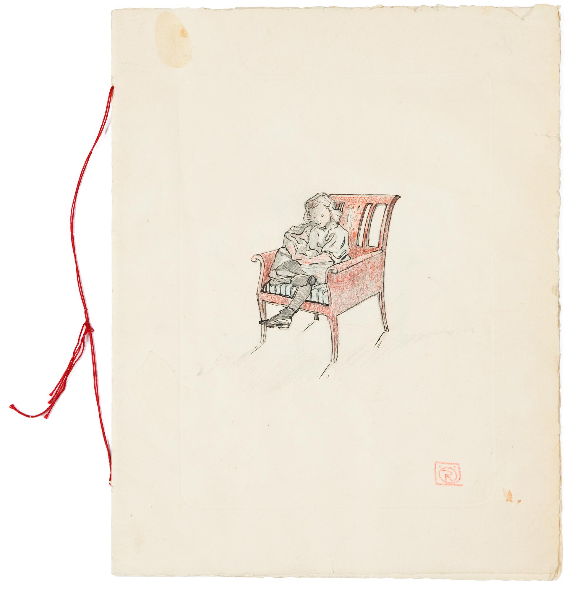 RAGNAR ÖSTBERG, karmstolar, 1 par, Sverige ca 1907.