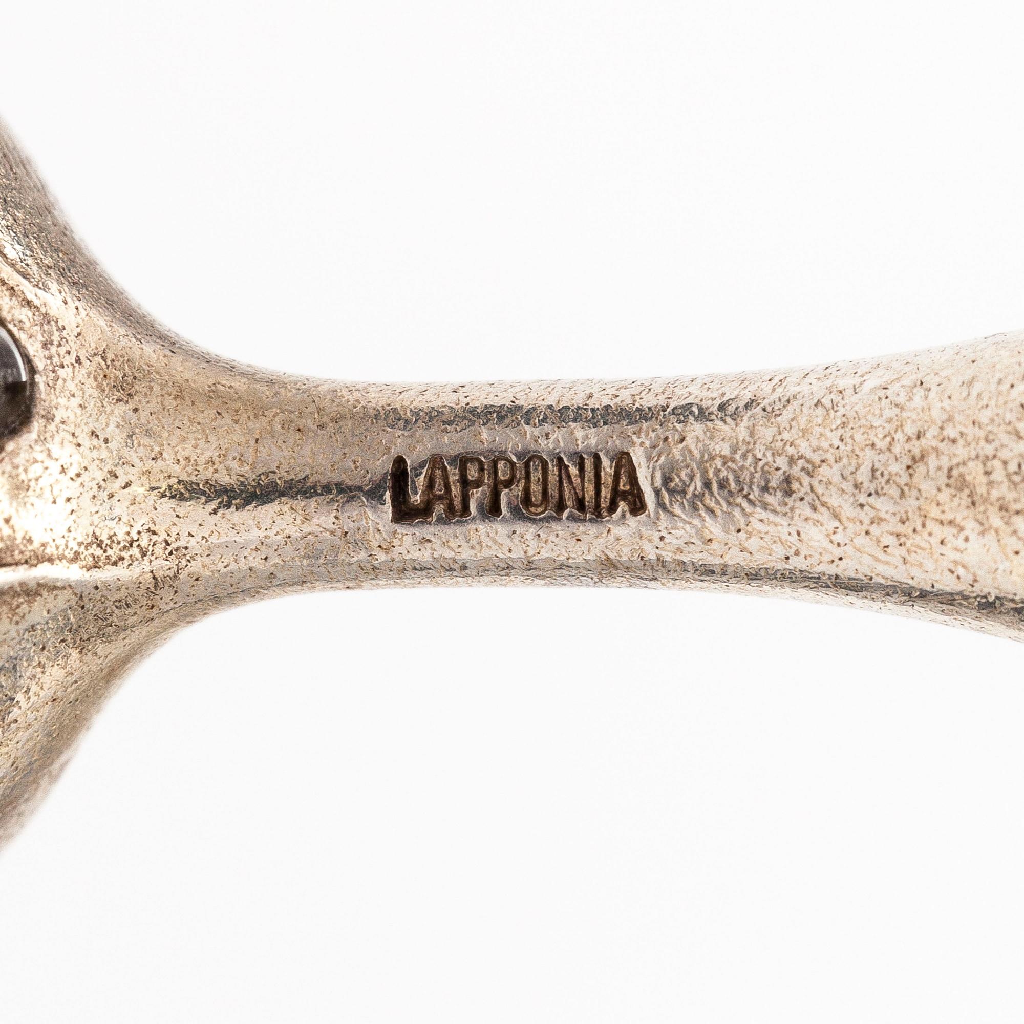 BJÖRN WECKSTRÖM, A sterling silver necklace "Nectaris" with acrylic and a bracelet. Lapponia 1978 and 1998.