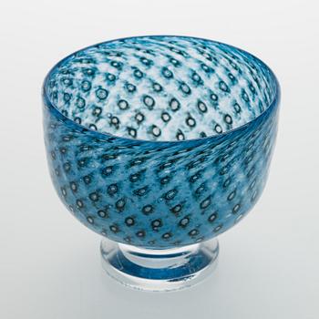 Bertil Vallien, a glass bowl, Boda, signed Boda B. Vallien 57537.